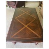 Ashley Furniture Dark Brown Coffee Table - 50" Long x 29" Wide x 18" Tall - $100