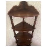 Wooden 5-Tier Corner Shelf - 15" x 15" x 61" Tall - $50 