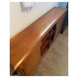 Mid Century Sliding Door Credenza - 60" Long x 12.5" Deep x 30.5" High - $340 