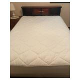 Mid Century Bassett Queen Bed w/Mattress, Headboard & Frame - $180 