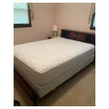 Mid Century Bassett Queen Bed w/Mattress, Headboard & Frame - $180 