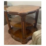 Drexel Grand Villa 2-Shelf Accent Table - 26" x 26" x 24" Tall - $75 