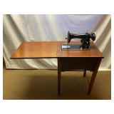 Stitchmaster Super Deluxe Sewing Machine & Table - 31"H x 21"W x 18"D (Closed) 30"H x 48"W x 18"D (O
