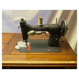 Sears Roebuck Co. Franklin Rotary Sewing Machine & Table - 18"D x 25"W x 31"H (Closed) 18"D x 48"W x