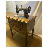 Sears Roebuck Co. Franklin Rotary Sewing Machine & Table - 18"D x 25"W x 31"H (Closed) 18"D x 48"W x