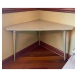 MCM 1958 Corner Table- 26"H x 29"W x 29"D-$60
