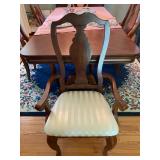 Solid Wood Dining Table w/6 Chairs - $340 - 96"L x 44"W x 30.5"H (Includes 2 x 14" Leaves, Complete 