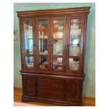 Liberty Furniture Industries Lighted China Cabinet - $260 - 86"H x 61"W x 16.5"D