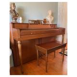 Wurlitzer Spinet Piano w/Bench - $140 - 38"H x 55"W x 24"D