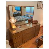 Kroehler 9-Drawer Dresser w/Mirror - $175 - 65"H x 62"W x 19"D