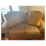 Olive Sherill Love Seat X2 - 37"H x 64"W x 35"D - $130 & $110 (As Is)