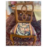 Lenoir/Broyhill 3-Leaf Dining Table w/4 Chairs (Can Seat 8) - 29"H x 102"W x 43"D - $175