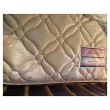 Queen Frame w/Headboard & Queen Beautyrest Mattress - 38"H 60"W x 80"D - $125
