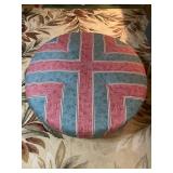Upholstered Round Ottoman - 42"Dia. - $80