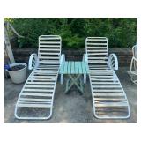 2 x Outdoor Chaise Loungers - $80 Pair