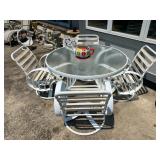 5PC Outdoor Patio Set (cushions included) - $160