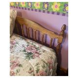 Queen Frame w/Headboard & Queen Beautyrest Mattress - 38"H 60"W x 80"D - $125  