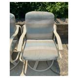 4 x Swivel Rocker Outdoor Chairs - $80  