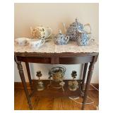 Vintage Accent Table & Vintage Tea Sets 
