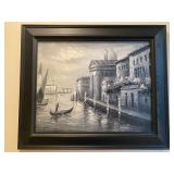Black & White Venice Painting 