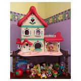 1983 Strawberry Shortcake Berry Happy Home Playset House W/Dolls & Accessories 