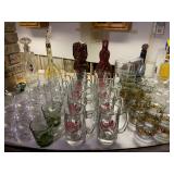 Vintage Bar/Drinking Glasses & Vintage Decanters 