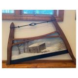 Vintage Painted Saw