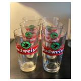 6PC Vintage Budweiser Eagle Logo Pint 16oz Drinking Glass - $30