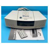 White Bose Wave CD Player & Radio W/Remote - $75