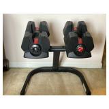 Bowflex Power-Pak Dumbbells W/Stand 45lb - $125