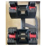 Bowflex Power-Pak Dumbbells W/Stand 45lb - $125