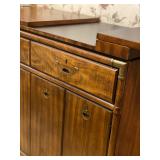 Vintage Drexel Accolade Console Serving Bar Cabinet - 33"H x 40"W x 19"D - $400