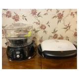 Food Network 7-Quart Food Steamer & George Foreman GRP4 Grilling Machine - $35