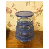 8PC Lidded Glass Pyrex Containers - $35