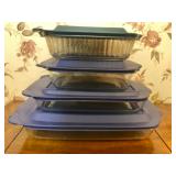 8PC Lidded Glass Pyrex Containers - $35