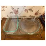 10PC Mixed Glass Pyrex Bowls & Bakeware - $30