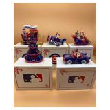 Danbury Mint Chicago Cubs Ornaments Lot Of 5 2005-2010 - $100 (Owner Firm)