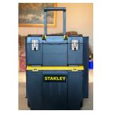 Like New Stanley 3-In-1 Detachable Rolling Mobile Tool Box Lockable Storage Organizer - $35