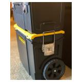 Like New Stanley 3-In-1 Detachable Rolling Mobile Tool Box Lockable Storage Organizer - $35
