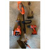 Black & Decker 20V Cordless drill, 20V Reciprocating Saw Cordless, 20V Cordless String Trimmer Weed 