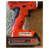 Black & Decker 20V Cordless drill, 20V Reciprocating Saw Cordless, 20V Cordless String Trimmer Weed 
