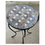 Small Mosaic Tile Outdoor Table - $20