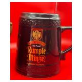 Large Rumple Minze Ceramic Stein Mug & Vintage Kraftware Ice Bucket - $25
