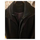 Calvin Klein Wool & Polyester Black Winter Coat Size Large - $25