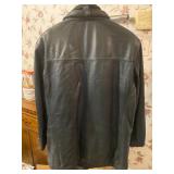 Marc New York Black Leather Jacket Size XL - $50