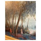 1966 Bauret Framed & Lighted Painting 40"x28" - $75