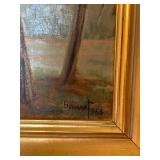 1966 Bauret Framed & Lighted Painting 40"x28" - $75