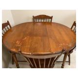 Vintage L. Hitchcock Stenciled Dining Table & 4 Chairs - $240