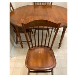Vintage L. Hitchcock Stenciled Dining Table & 4 Chairs - $240
