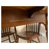 Vintage L. Hitchcock Stenciled Dining Table & 4 Chairs - $240